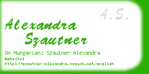 alexandra szautner business card